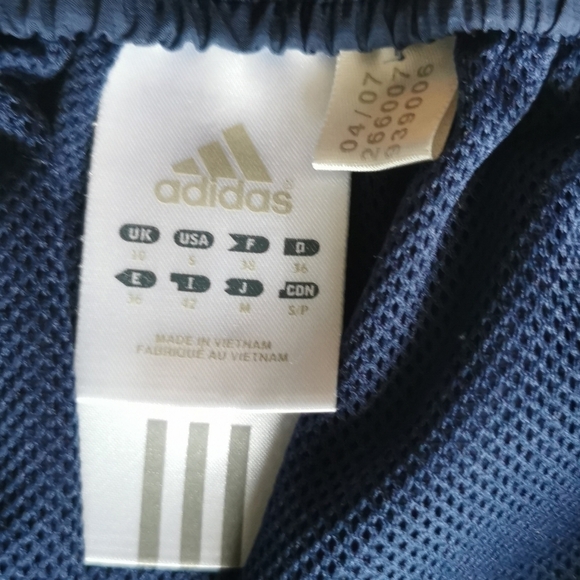 𝅺Adidas Navy Blue Mesh Lined Track Pants S - Picture 6 of 6